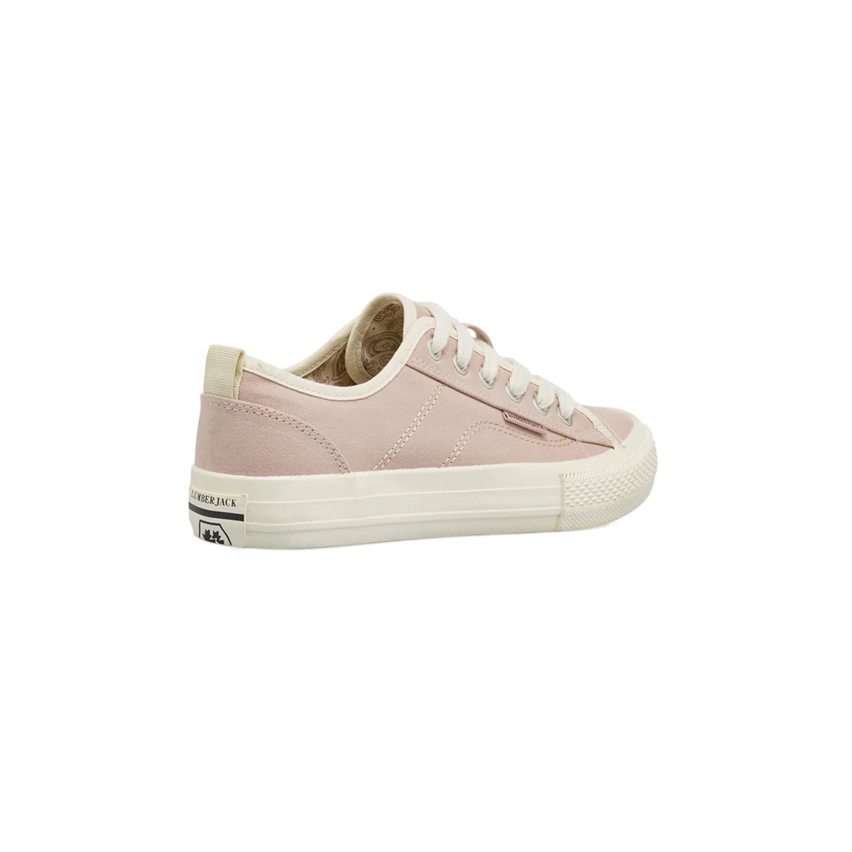 Sneakers Basse rosa da Donna in tela con suola in gomma Lumberjack - Image 3