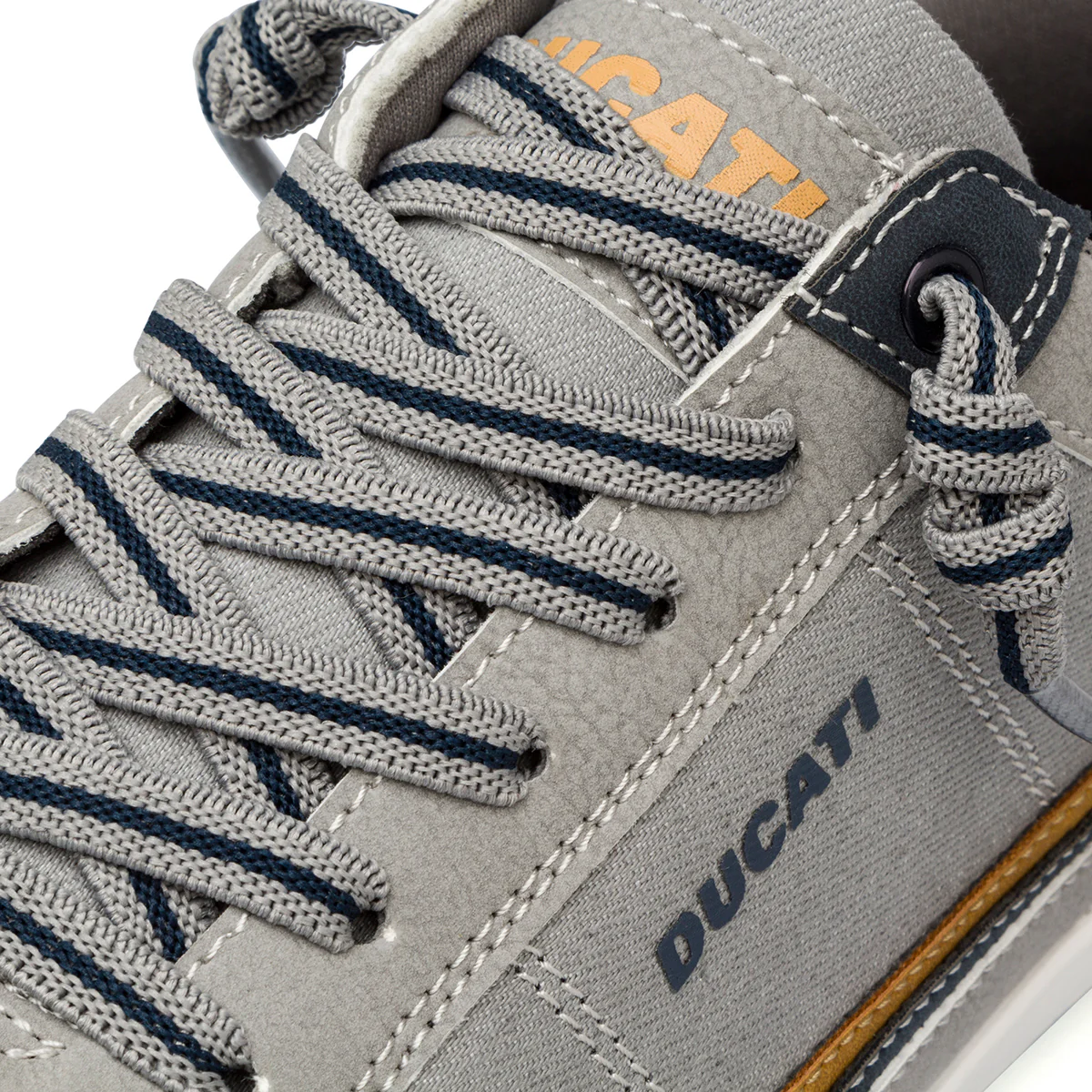 Sneakers basse taupe con dettagli a contrasto da Uomo e logo laterale Ducati - Image 4