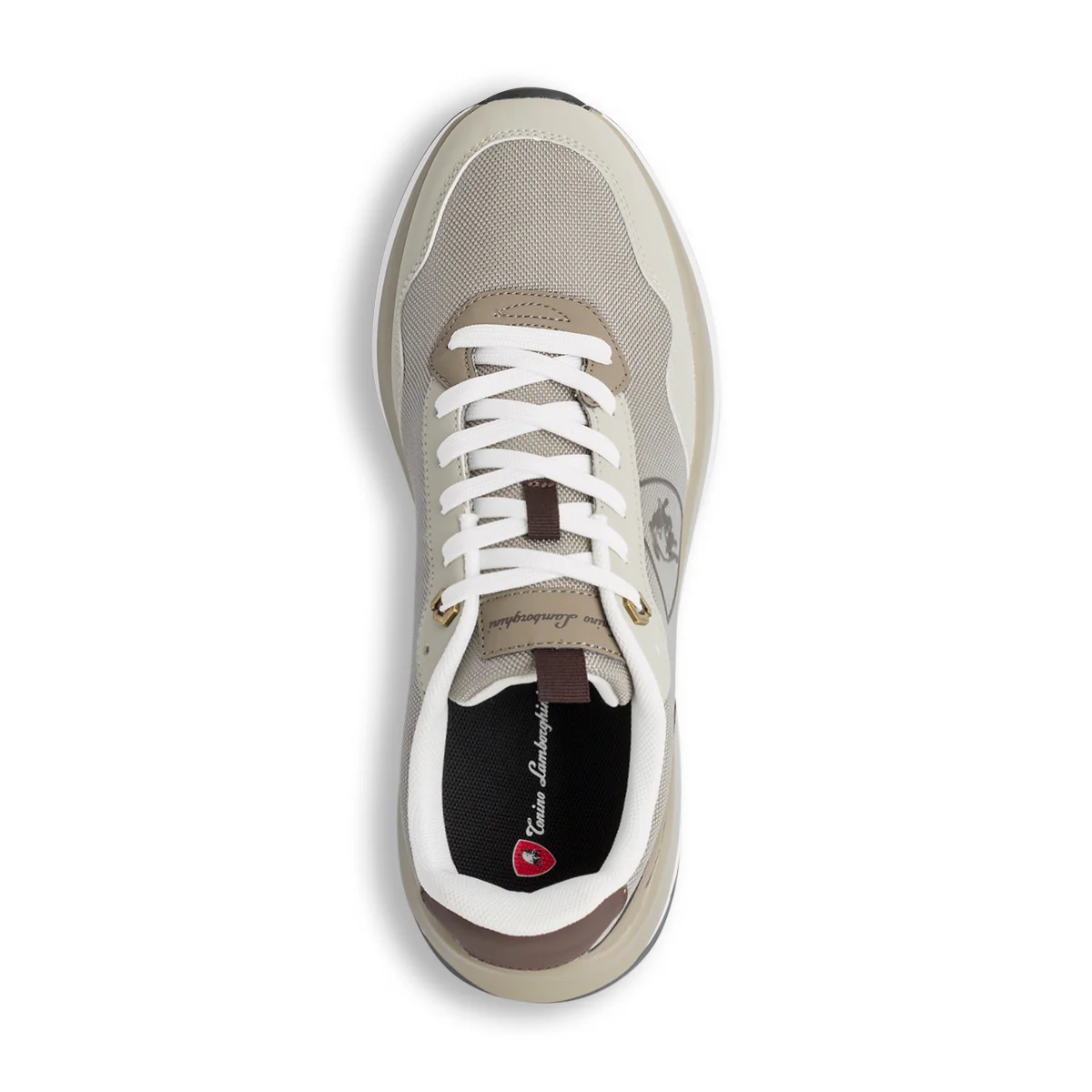 Sneakers beige casual da Uomo con logo Tonino Lamborghini - Image 5