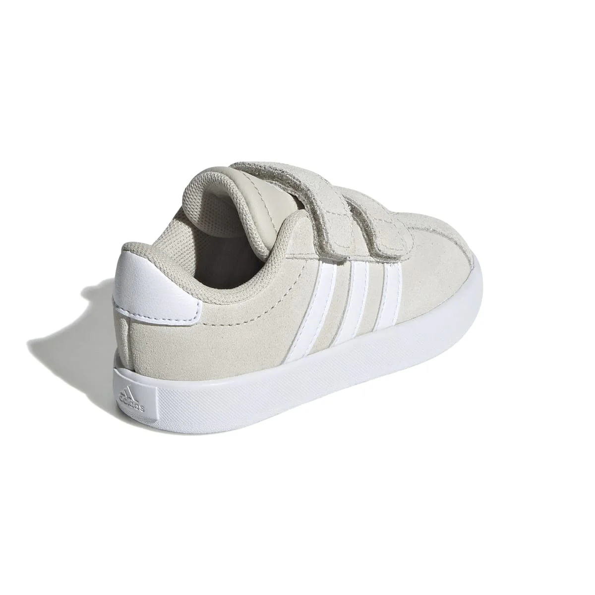 Sneakers beige da bambino e bambina effetto scamosciato adidas VL Court 3.0 - Image 7