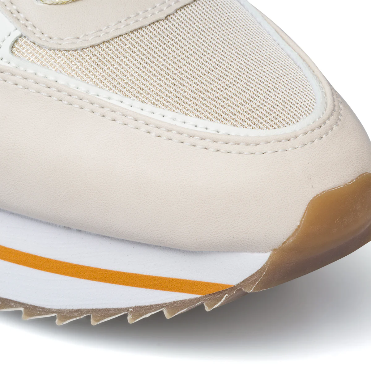 Sneakers beige da donna con borchiette e suola a zeppa Lumberjack Cecilia - Image 7