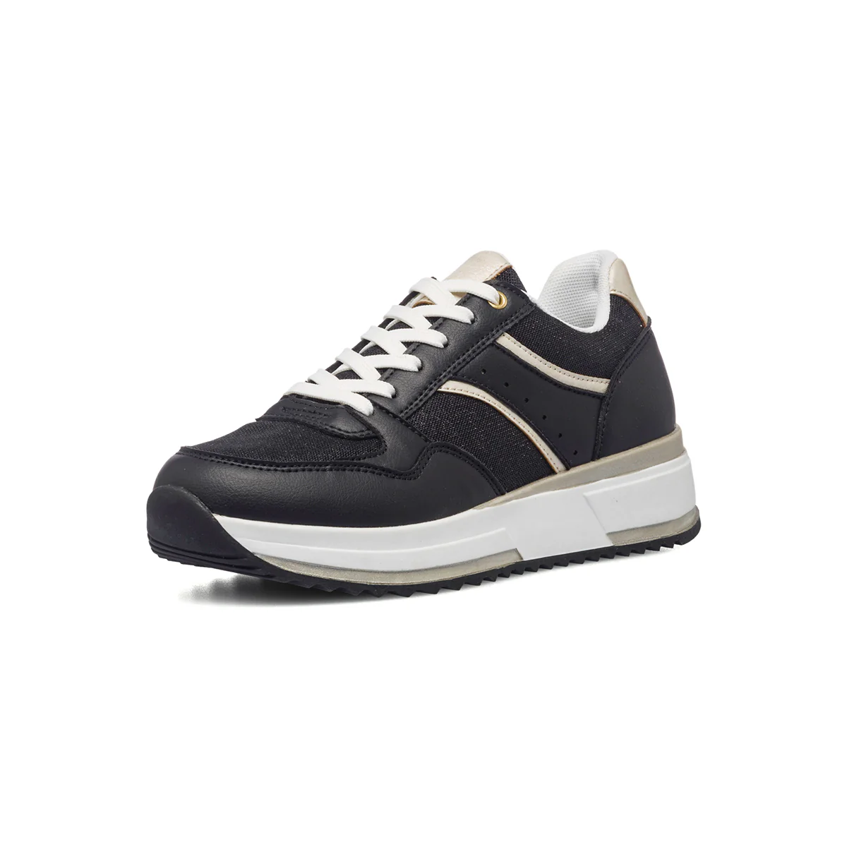Sneakers beige da donna con dettagli glitterati Lora Ferres - Image 2