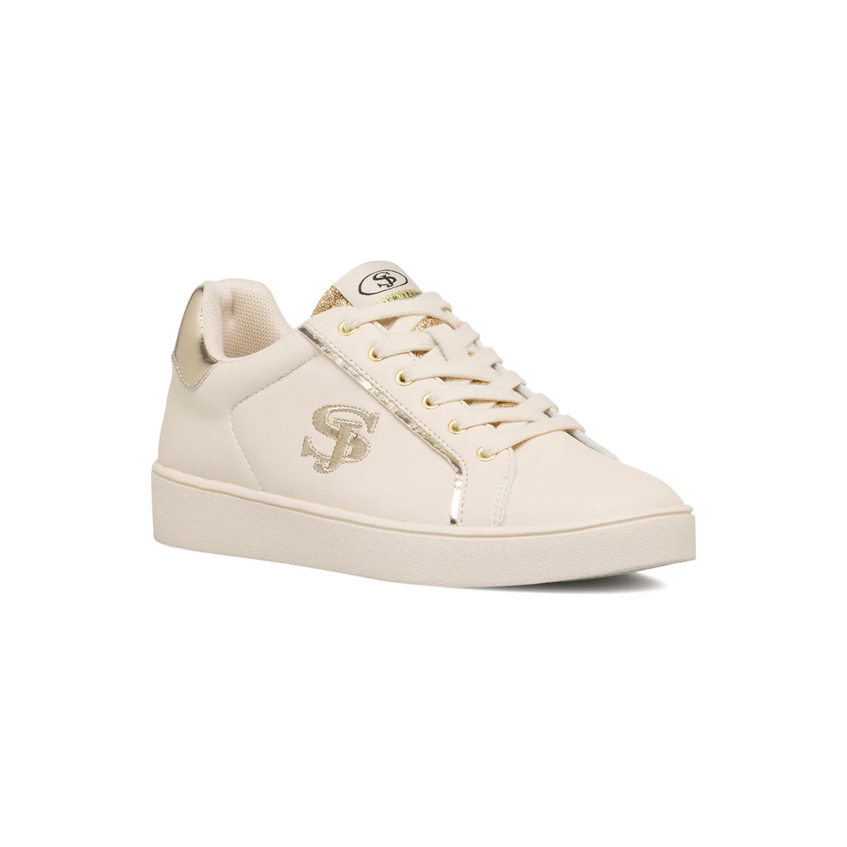 Sneakers beige da donna con dettaglio laminato Swish Jeans - Image 2