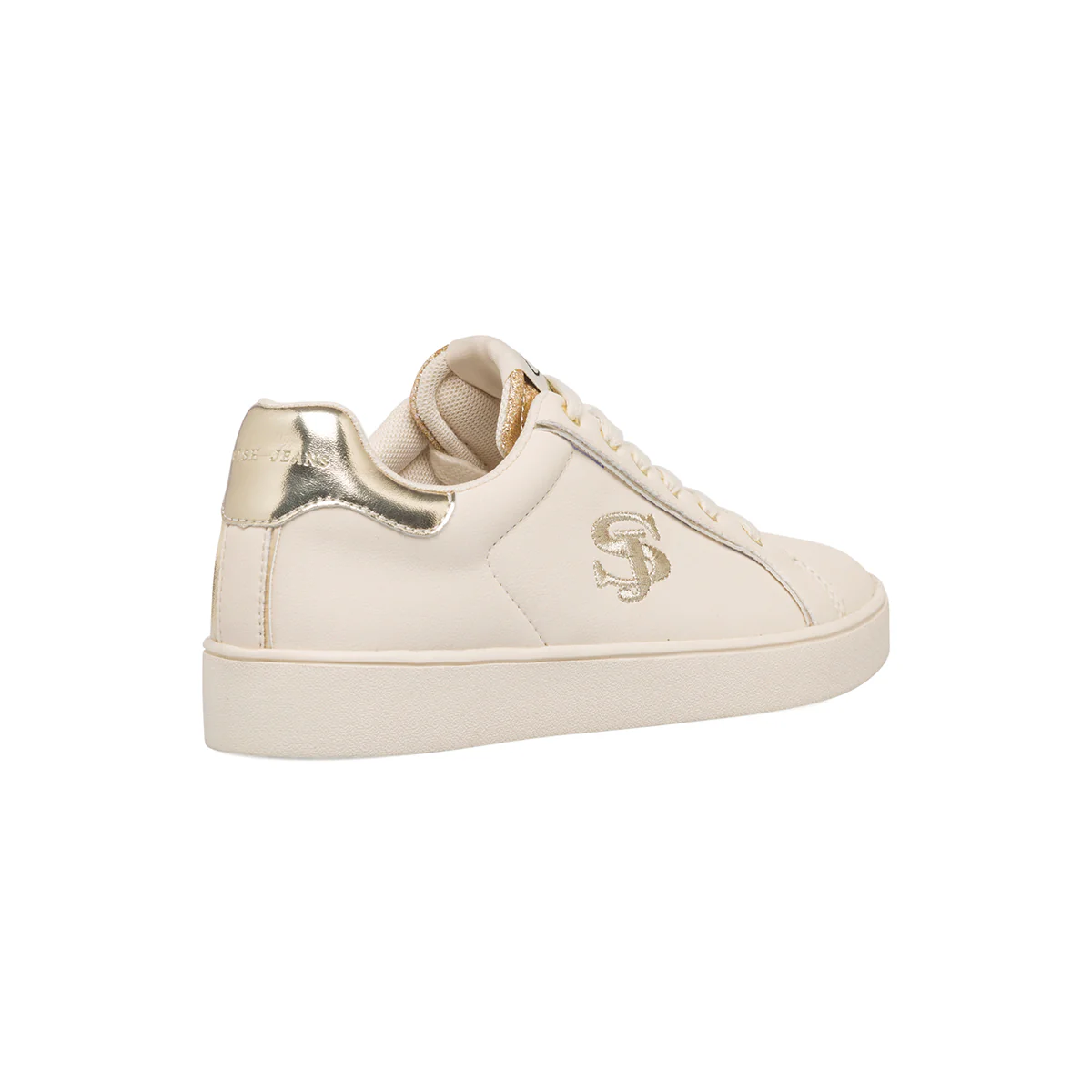 Sneakers beige da donna con dettaglio laminato Swish Jeans - Image 3