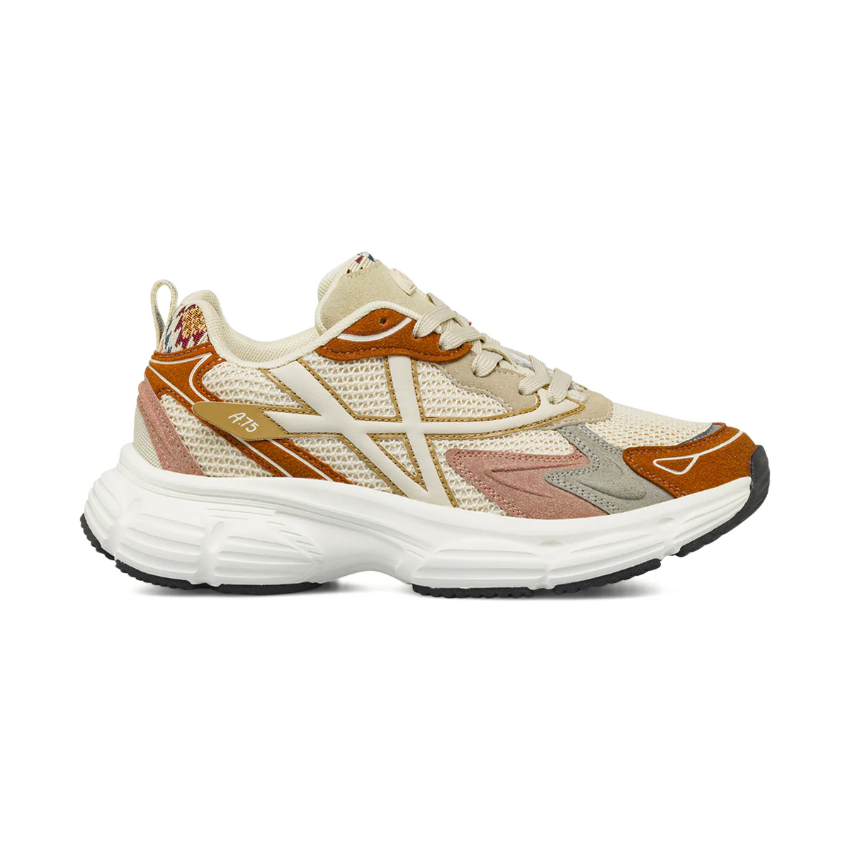 Sneakers Beige da Donna con inserti effetto scamosciato Americanino