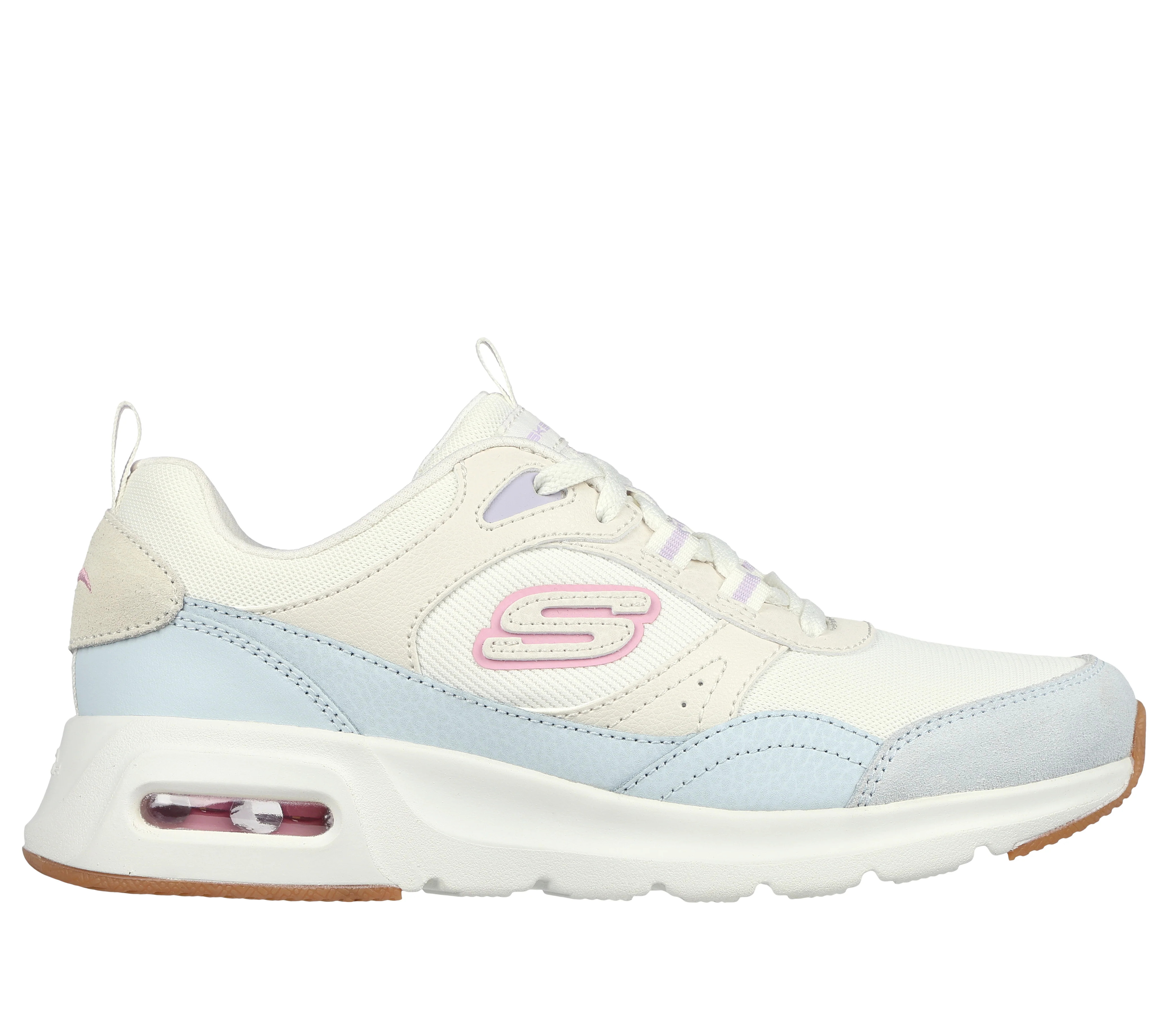 Sneakers beige da donna con soletta Memory Foam Skechers Skech-Air Court - Cool Avenue