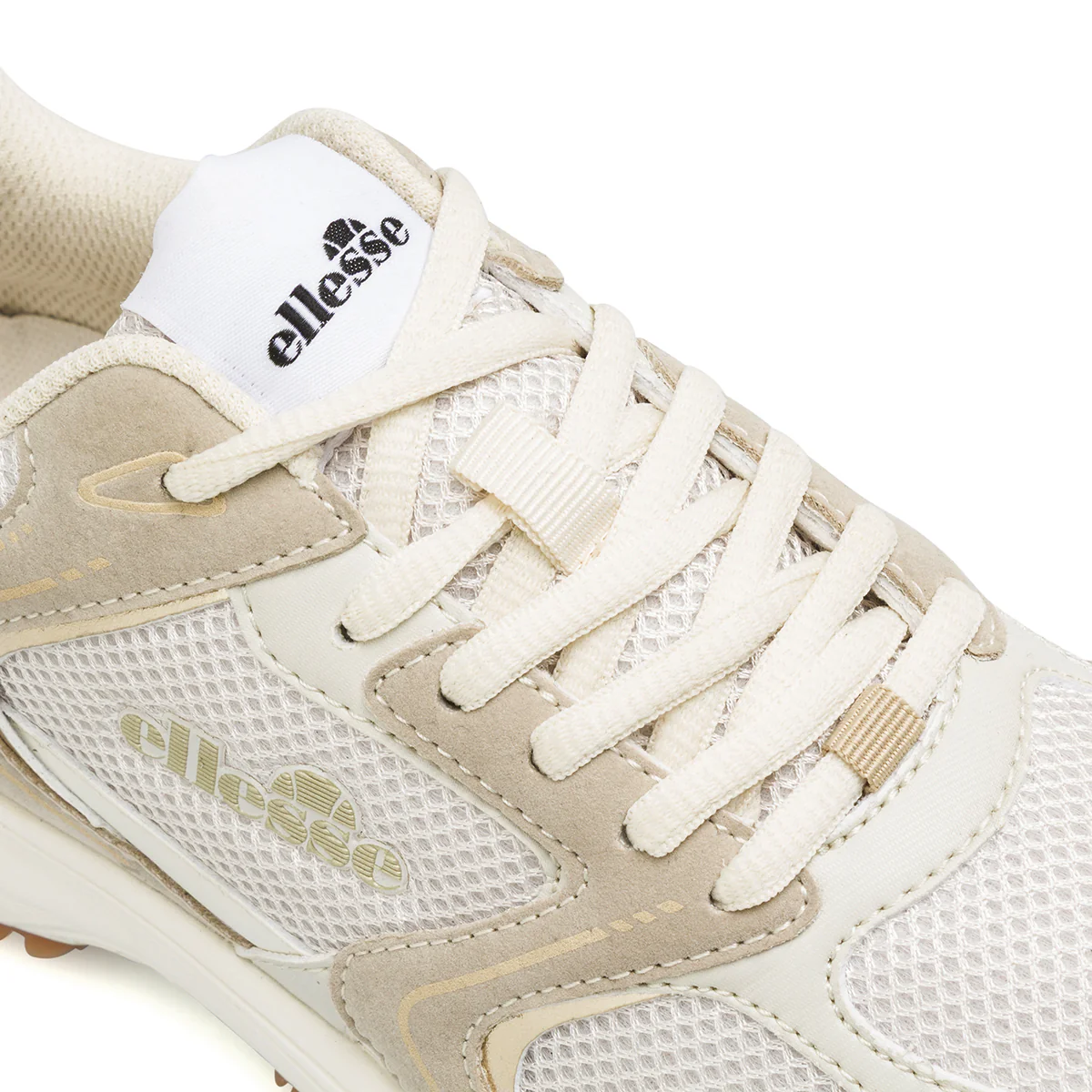 Sneakers Beige da Donna in mesh con inserti effetto scamosciato Ellesse - Image 4