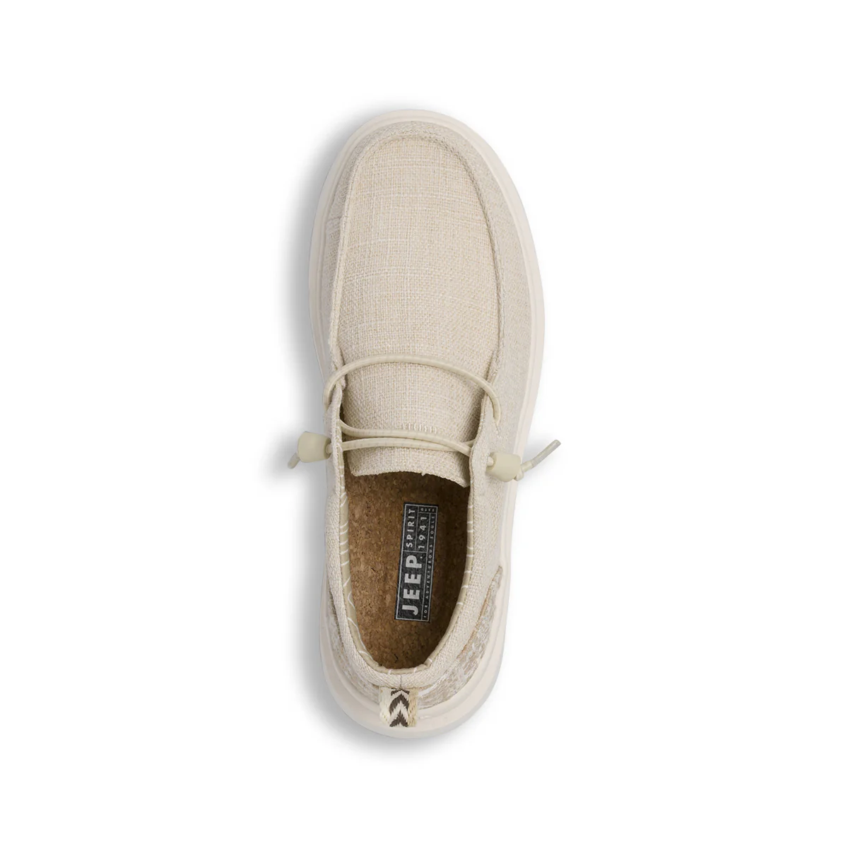Sneakers Beige da Donna in tessuto effetto tela Jeep Spirit - Image 6