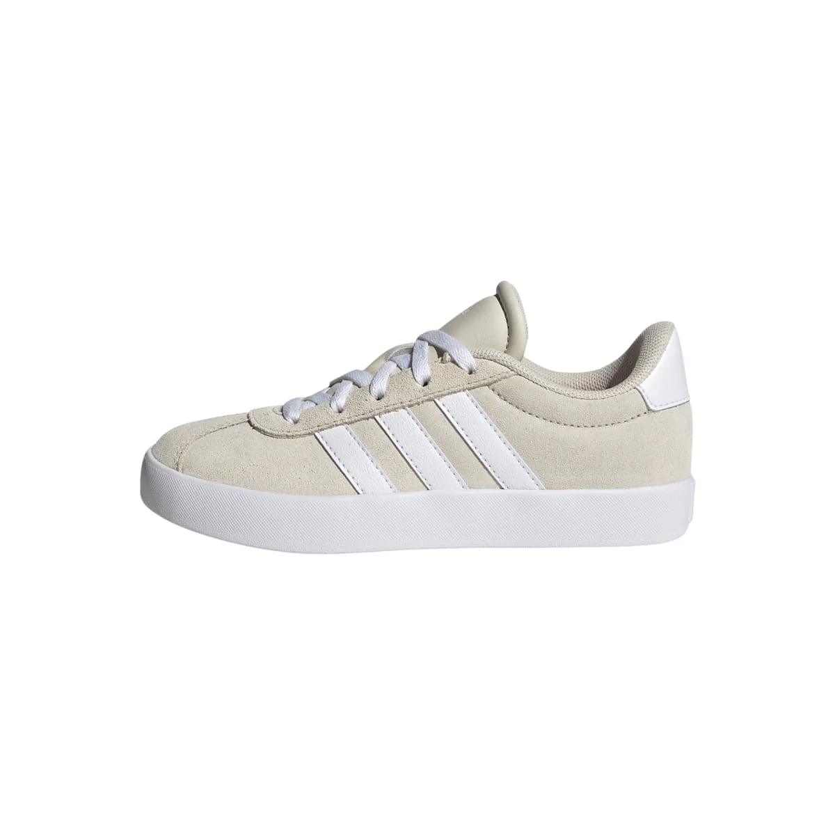 Sneakers beige da ragazza con logo adidas VL Court 3.0 - Image 3