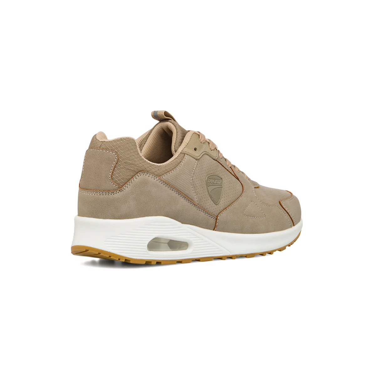 Sneakers beige da Uomo on logo laterale tono su tono Ducati - Image 3