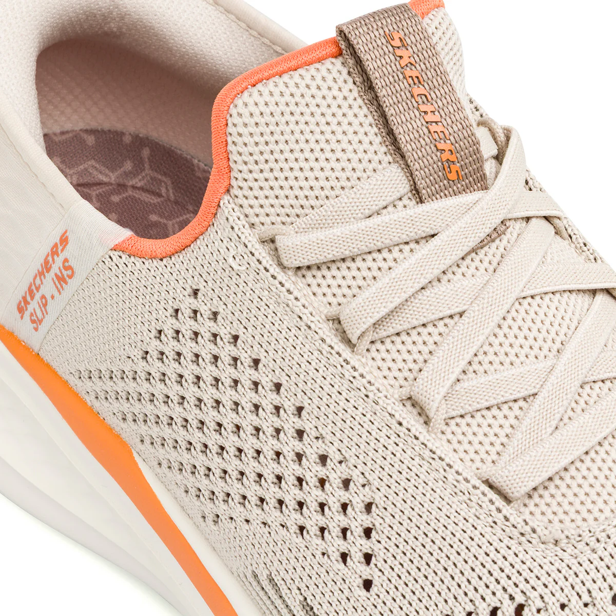 Sneakers beige da Uomo con Memory Foam Skechers Slade Slip-ins - Image 4