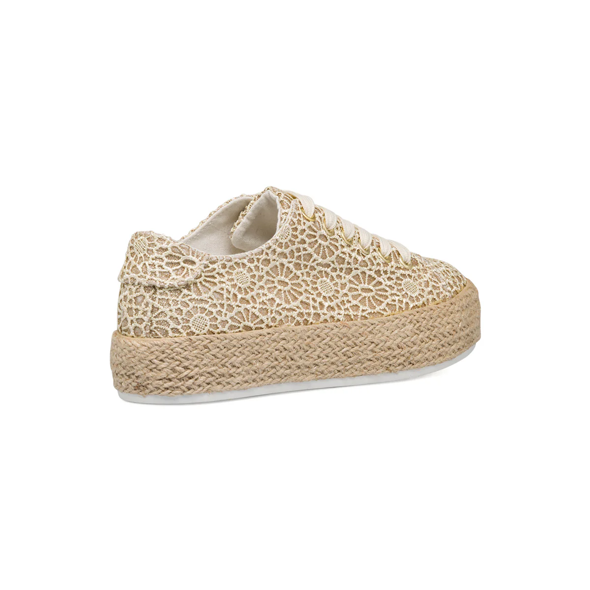Sneakers beige e oro da donna effetto pizzo Lora Ferres - Image 3