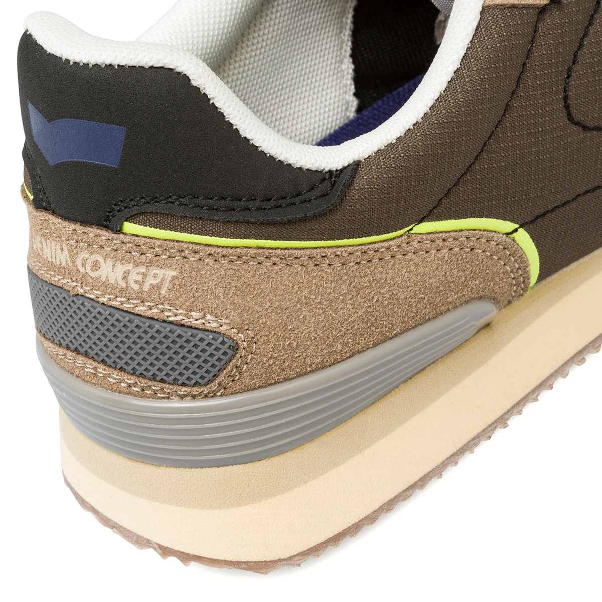 Sneakers beige e verdi da uomo con logo laterale Gas - Image 7