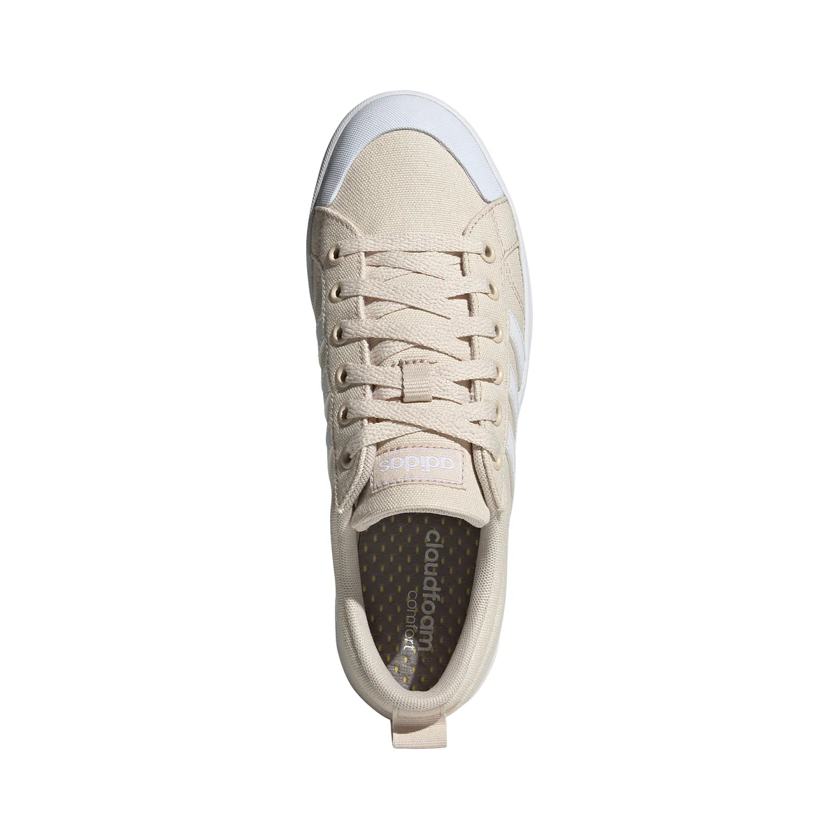 Sneakers beige in tessuto con intersuola Cloudfoam adidas Bravada - Image 4