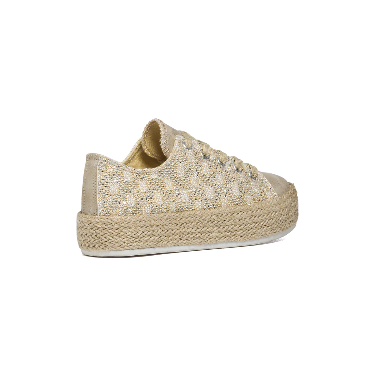 Sneakers beige in tessuto con suola ricoperta Lora Ferres - Image 3