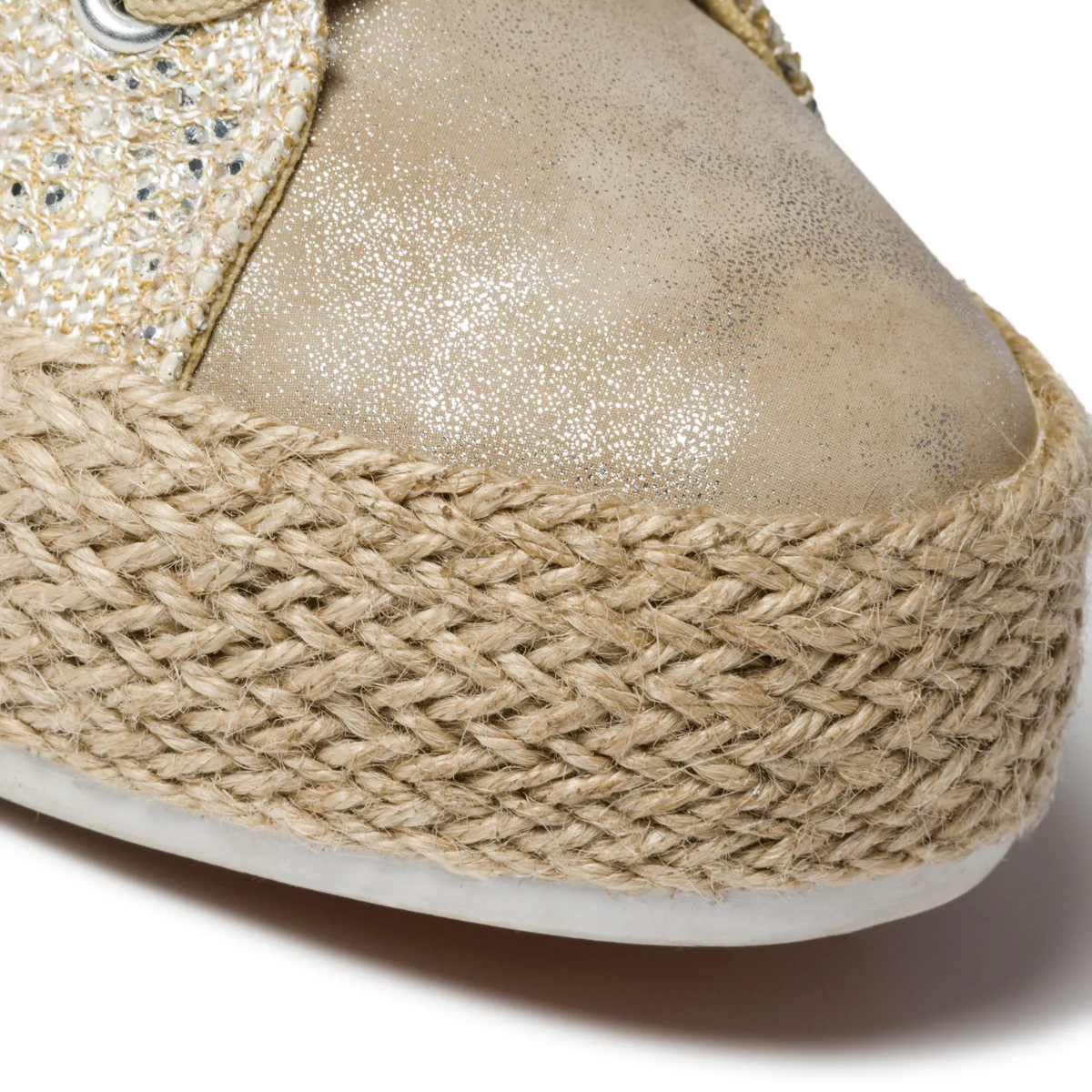 Sneakers beige in tessuto con suola ricoperta Lora Ferres - Image 5