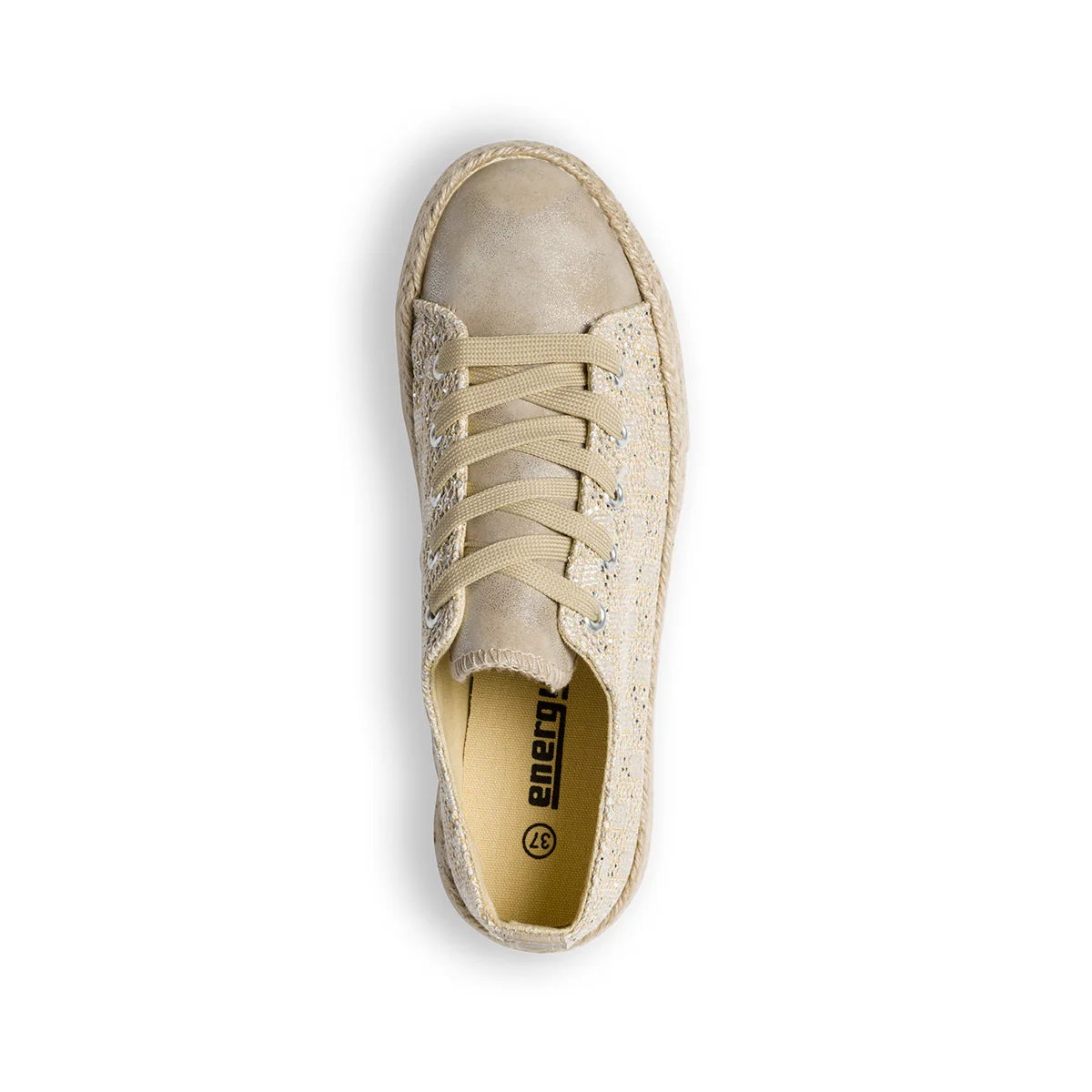 Sneakers beige in tessuto con suola ricoperta Lora Ferres - Image 8