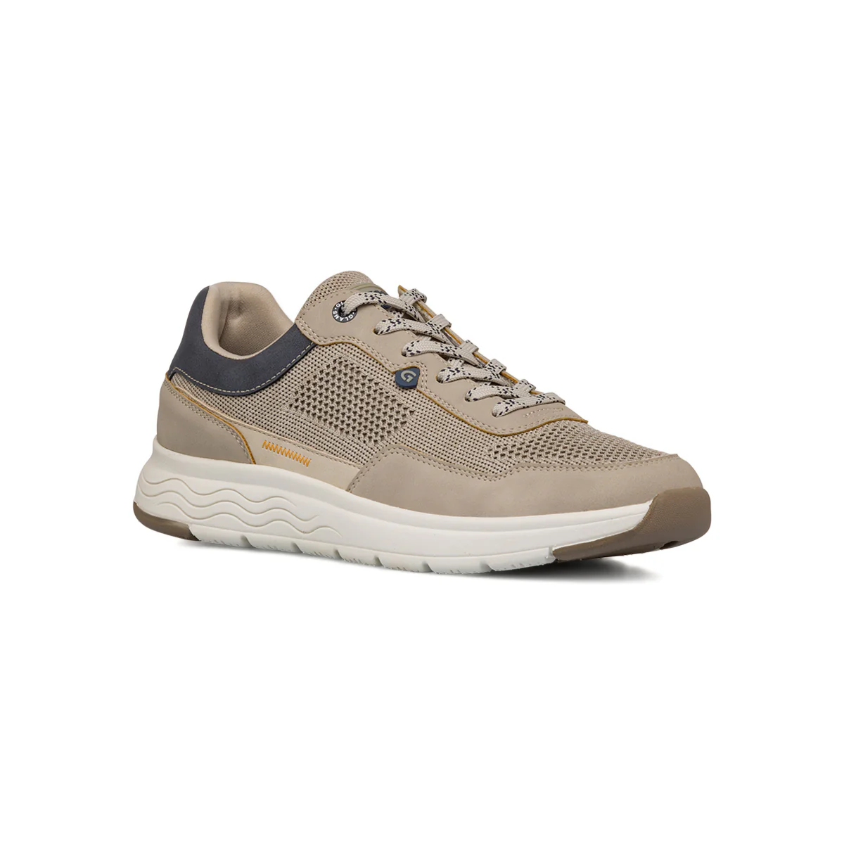Sneakers beige in tessuto mesh da Uomo Glams - Image 5