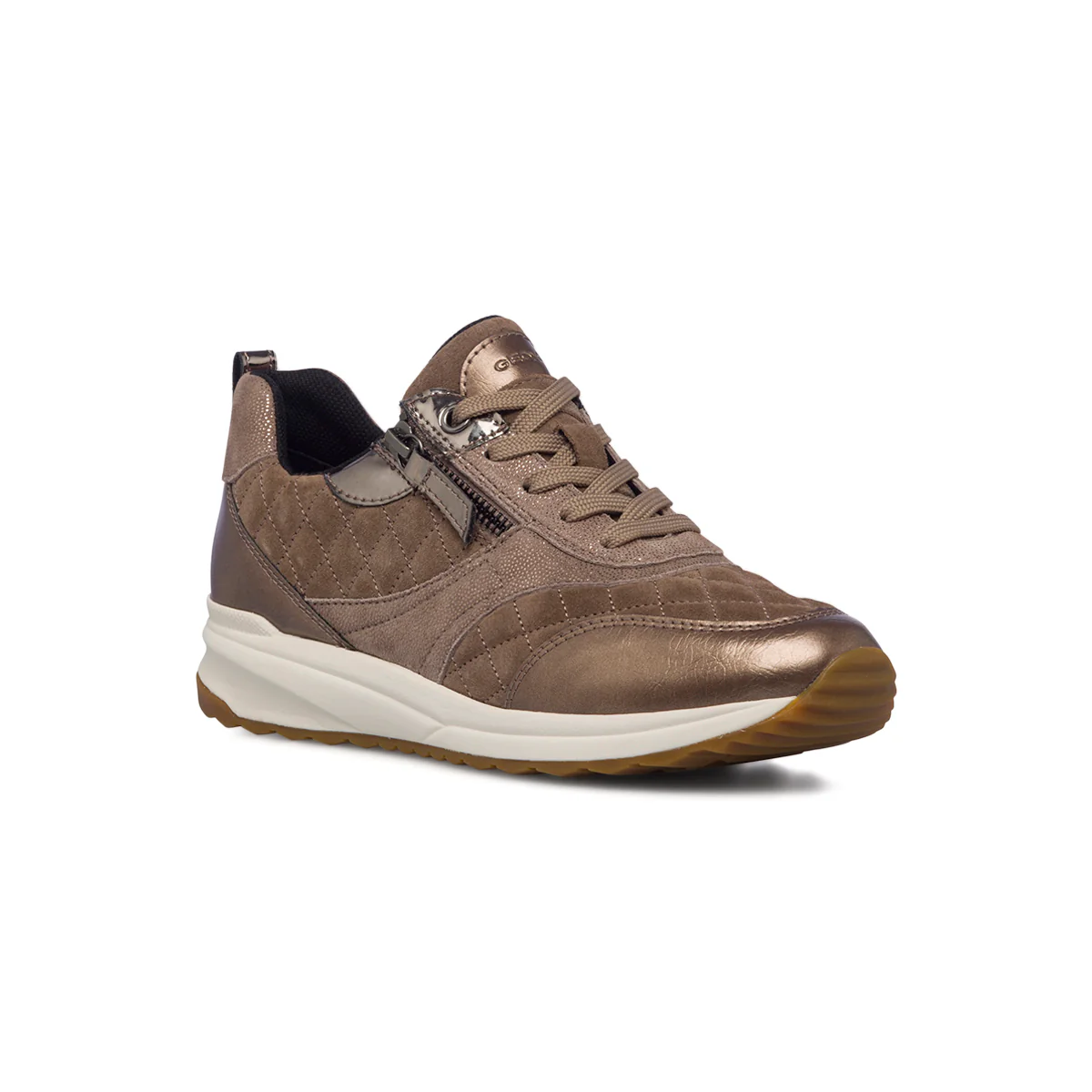 Sneakers beige trapuntate da donna Geox Airell - Image 2