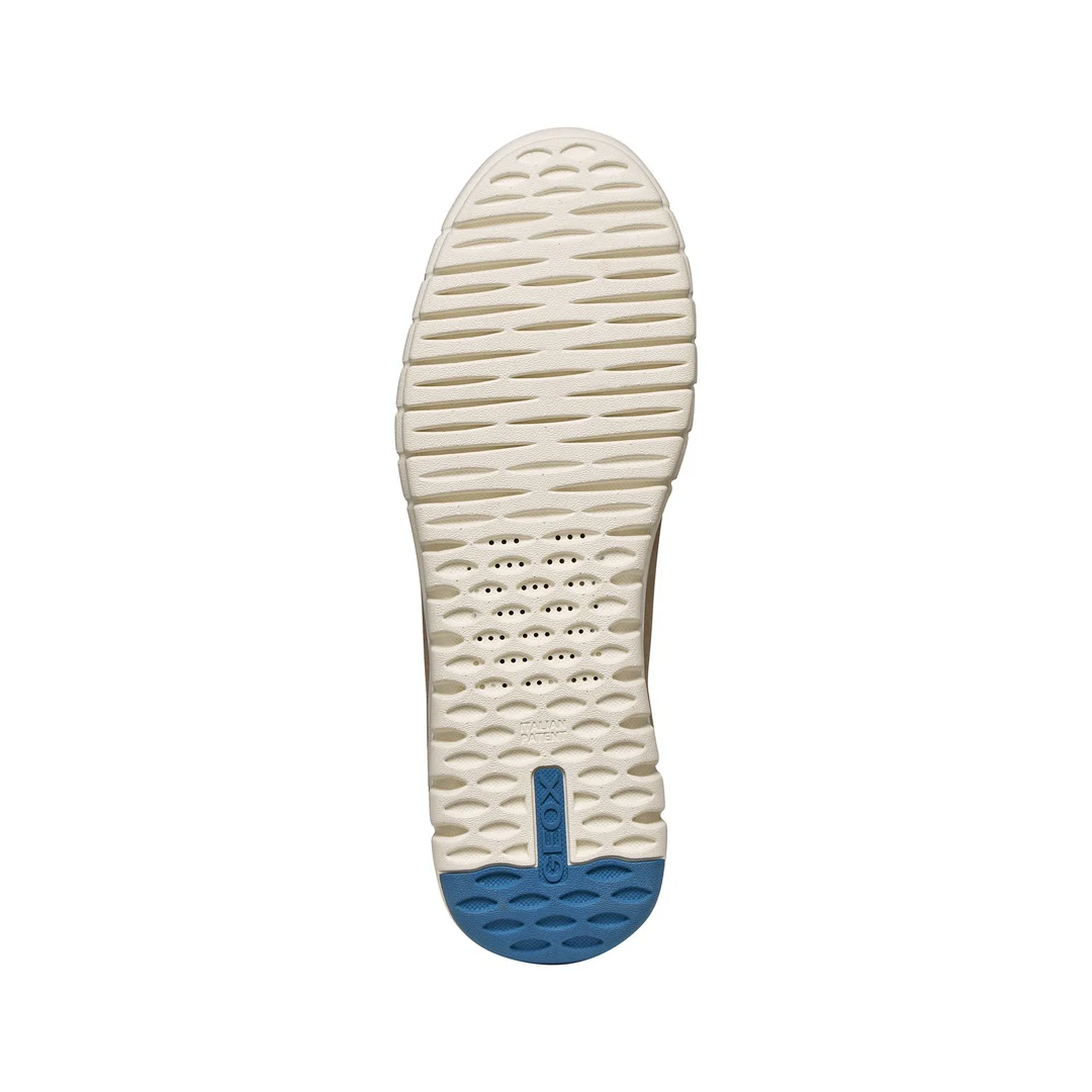 Sneakers Beige Uomo effetto scamosciato con suola traspirante Geox Fast In - Image 6