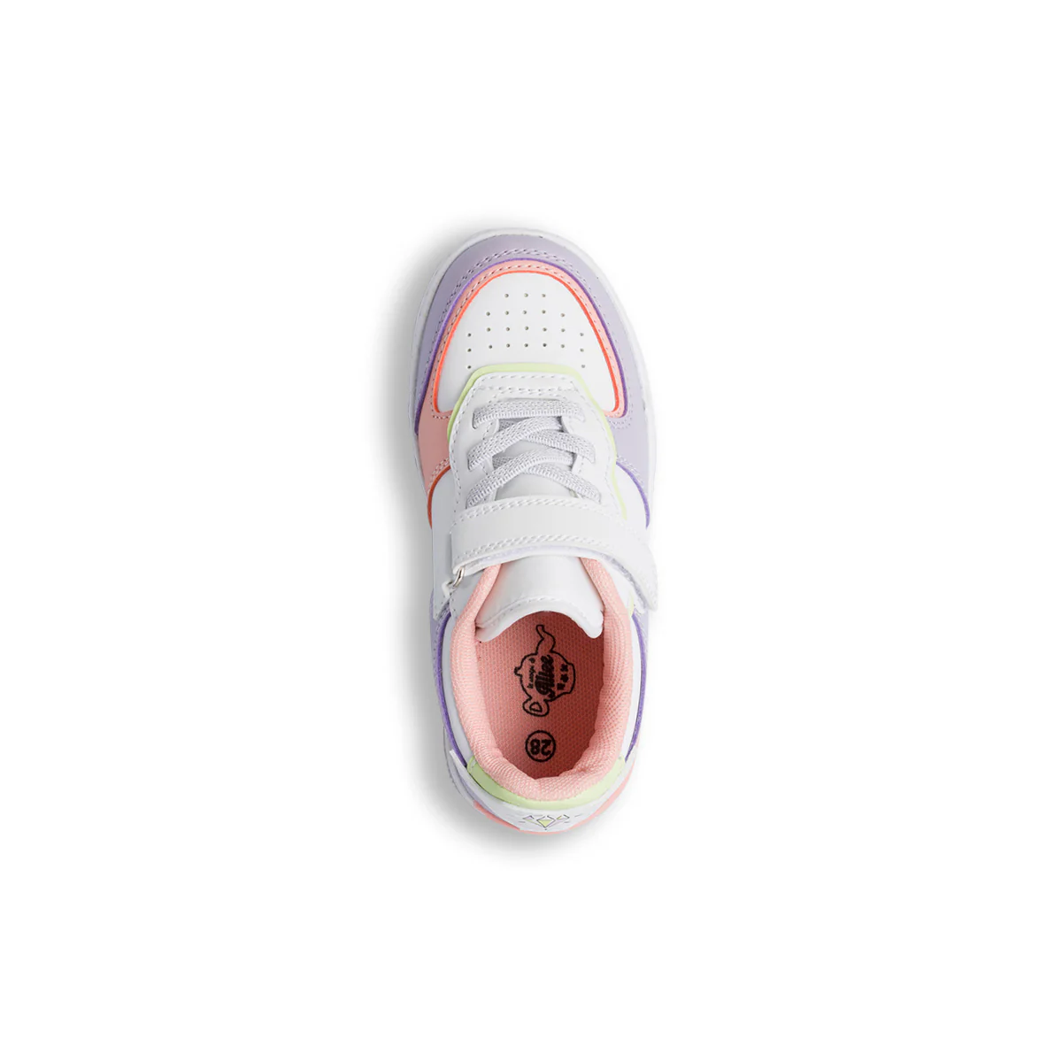 Sneakers bianca da bambina con dettagli lilla e rosa Le Scarpe di Alice - Image 6