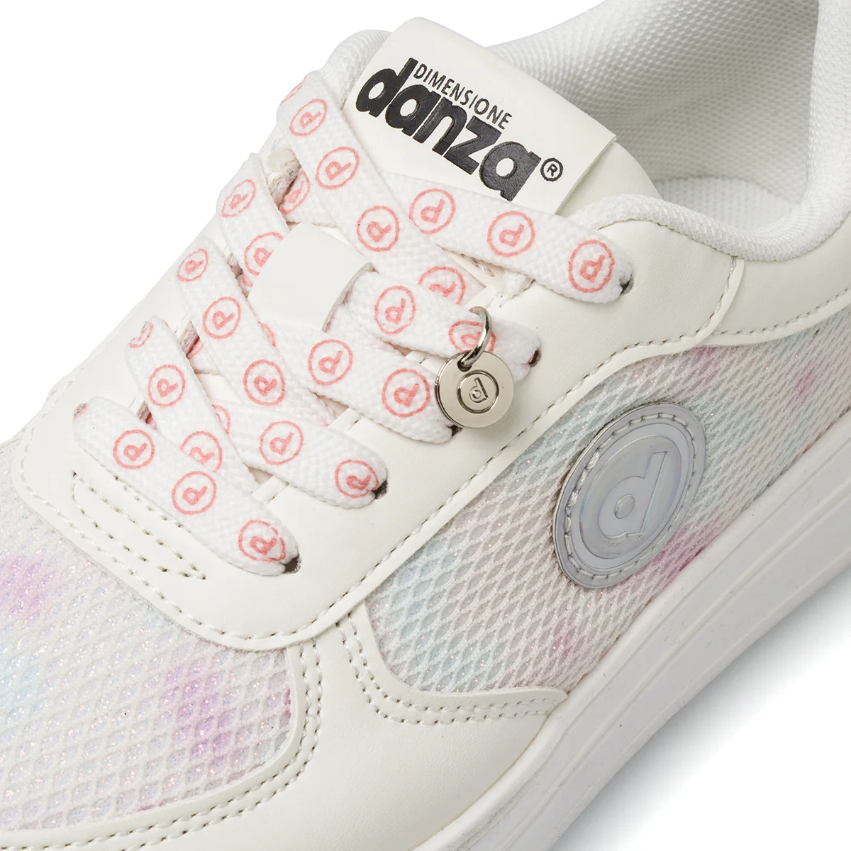 Sneakers Bianche Bambina con dettagli iridescenti Dimensione Danza - Image 4