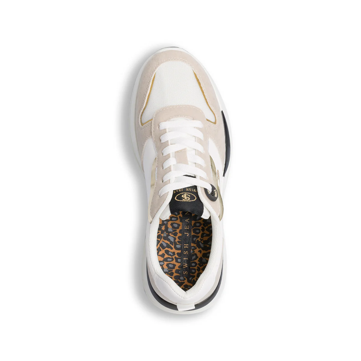 Sneakers bianche, beige e nere da donna Swish Jeans - Image 5