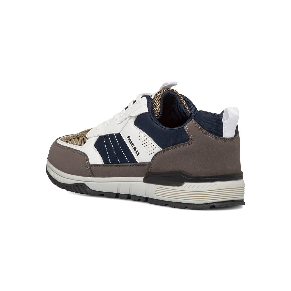 Sneakers bianche, blu e grigie da uomo con dettagli traforati Ducati - Image 3