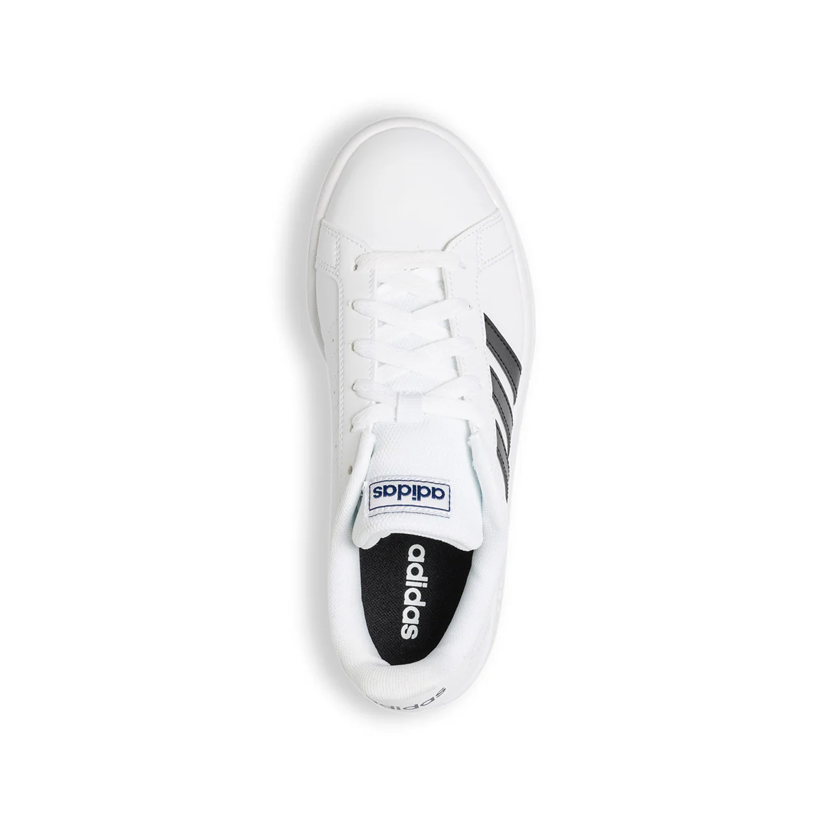 Sneakers bianche con 3 strisce laterali a contrasto adidas Grand Court Base - Image 8