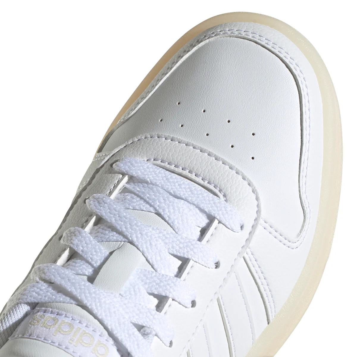 Sneakers bianche con 3 strisce lucide adidas Hoops 2.0 - Image 5