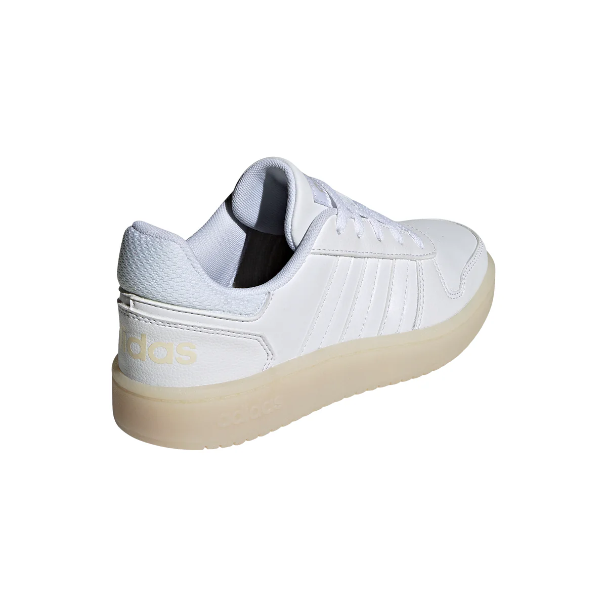 Sneakers bianche con 3 strisce lucide adidas Hoops 2.0 - Image 8
