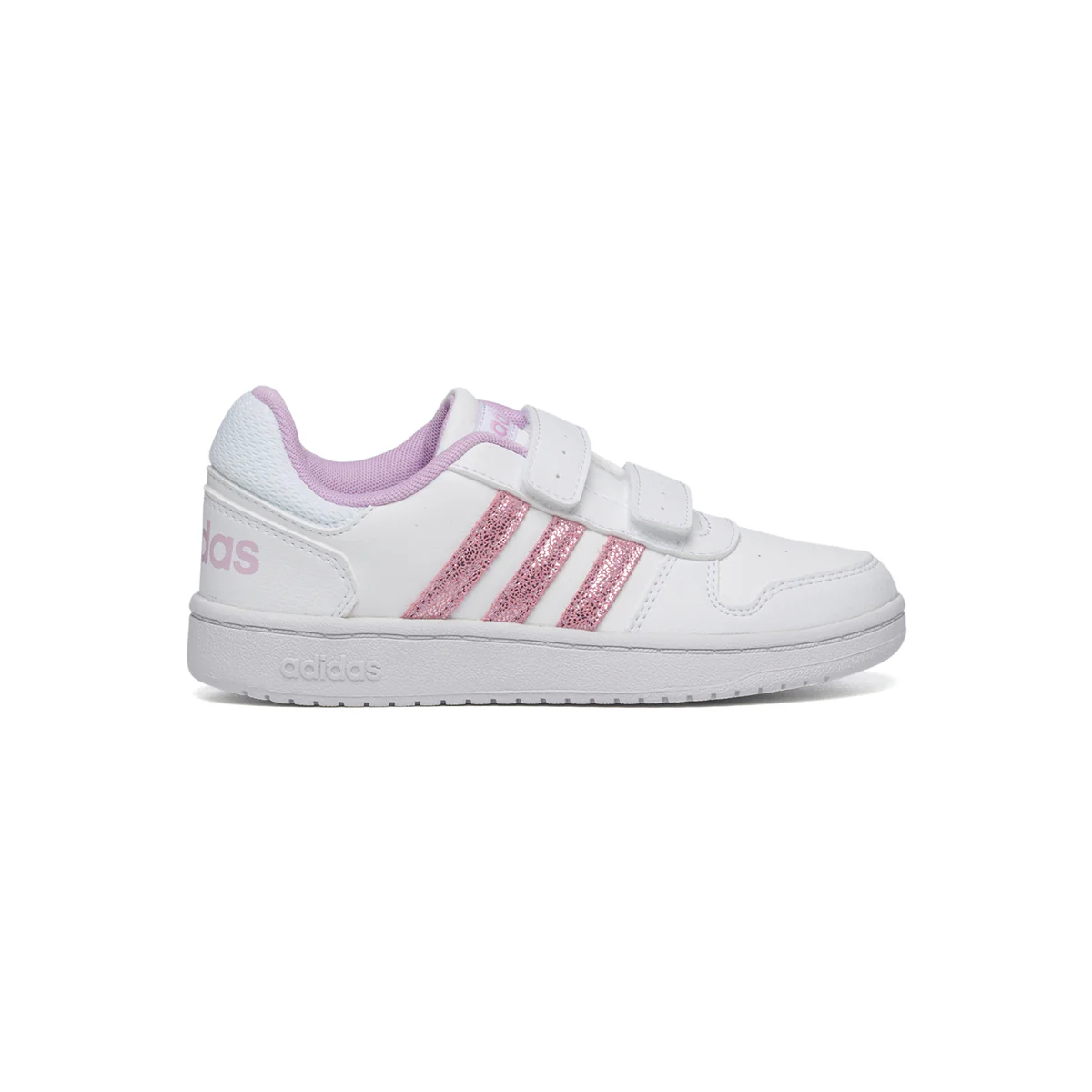 Sneakers bianche con chisure a strappo adidas Hoops 2.0 Cmf C