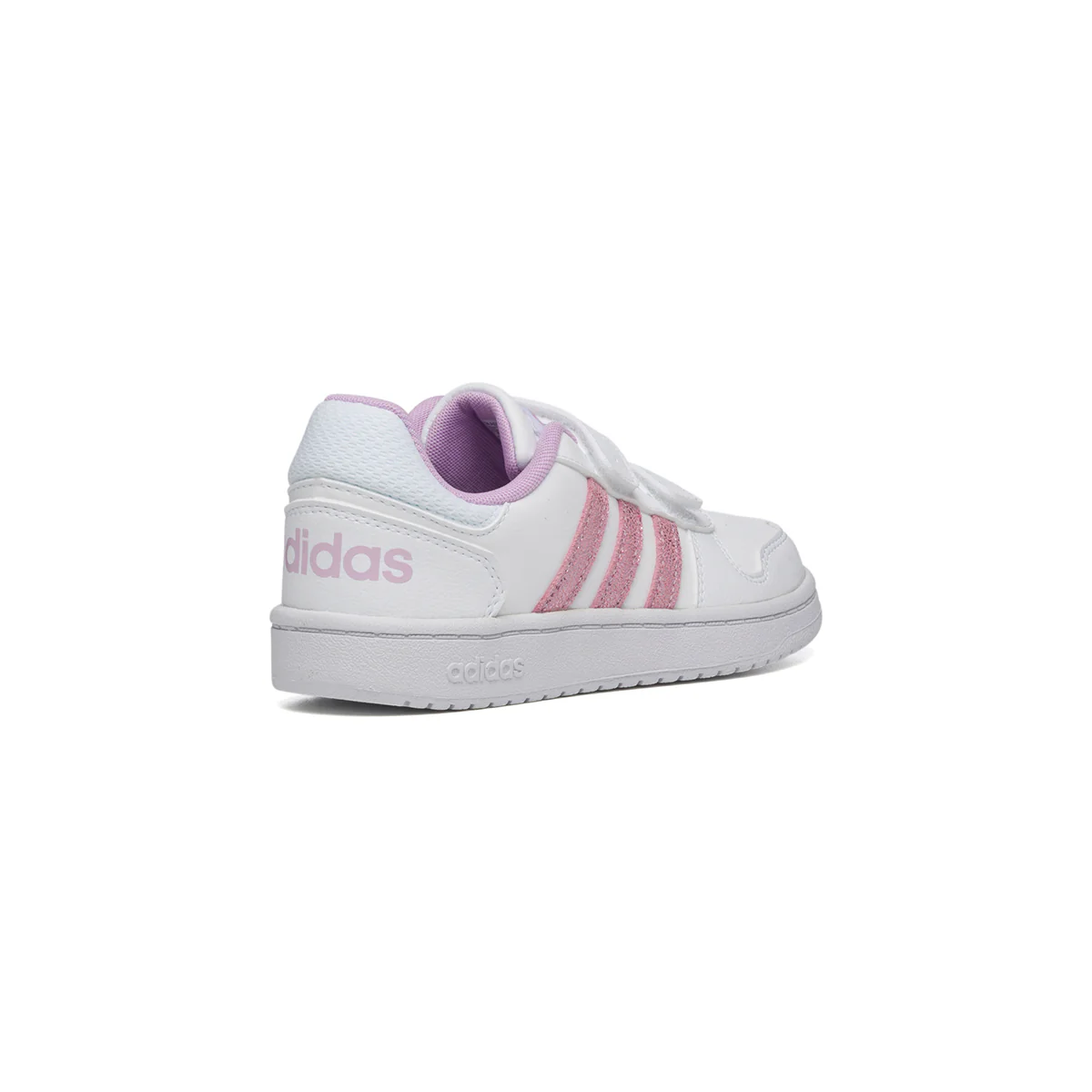 Sneakers bianche con chisure a strappo adidas Hoops 2.0 Cmf C - Image 3
