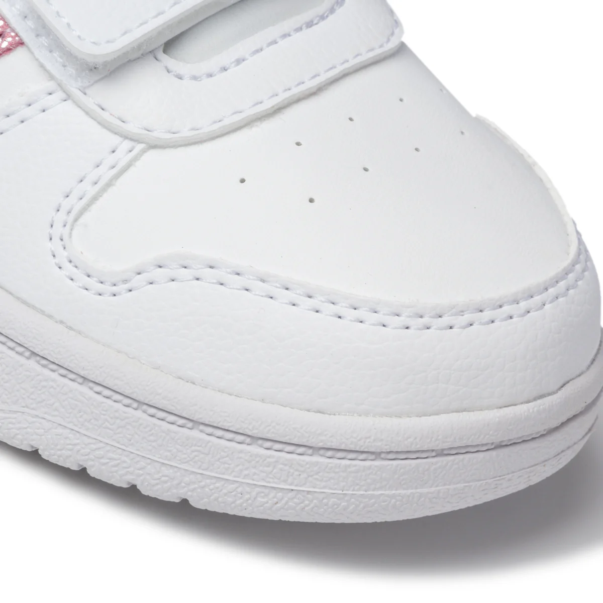 Sneakers bianche con chisure a strappo adidas Hoops 2.0 Cmf C - Image 5