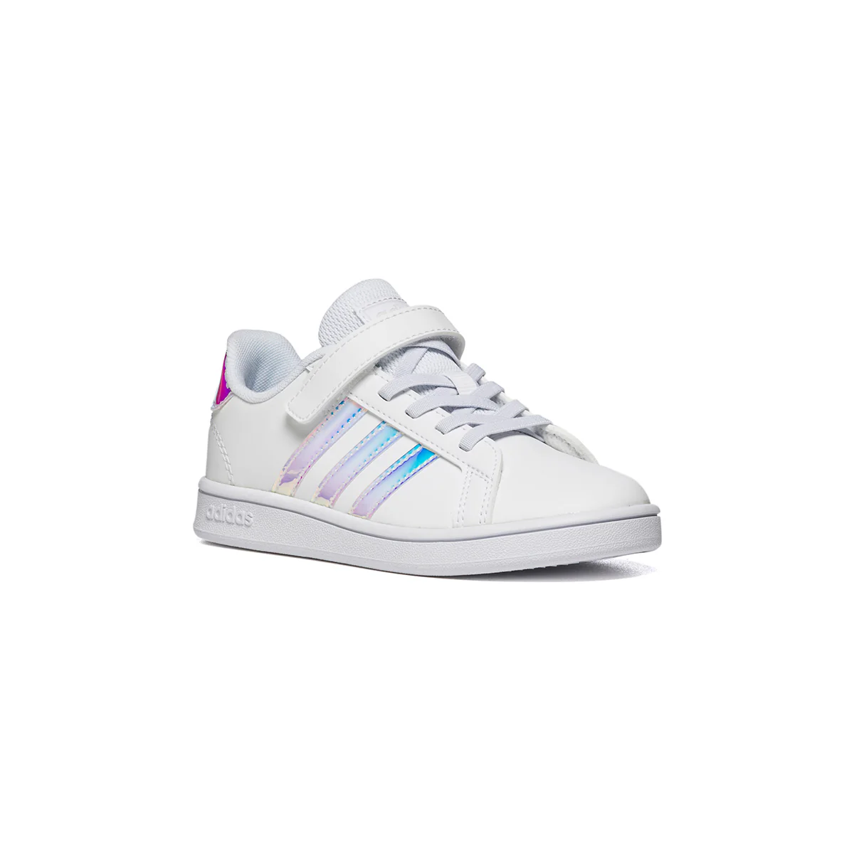 Sneakers bianche con dettagli laminati adidas Grand Court C - Image 2