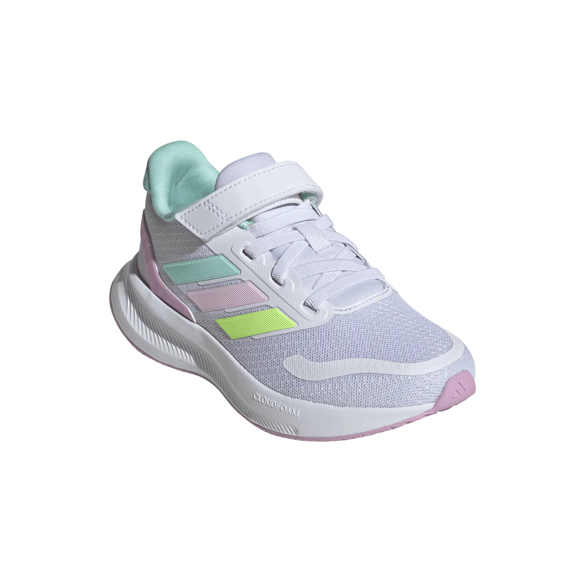 Sneakers bianche con dettagli  pastello da Bambina RUNFALCON 5 adidas - Image 2