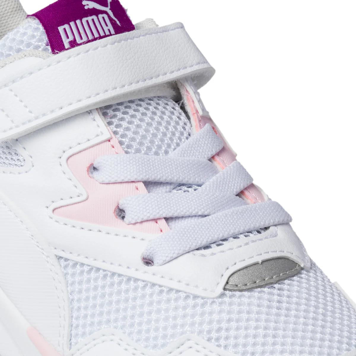 Sneakers bianche con dettagli rosa e argento Puma X-Ray Lite Ac Ps - Image 6