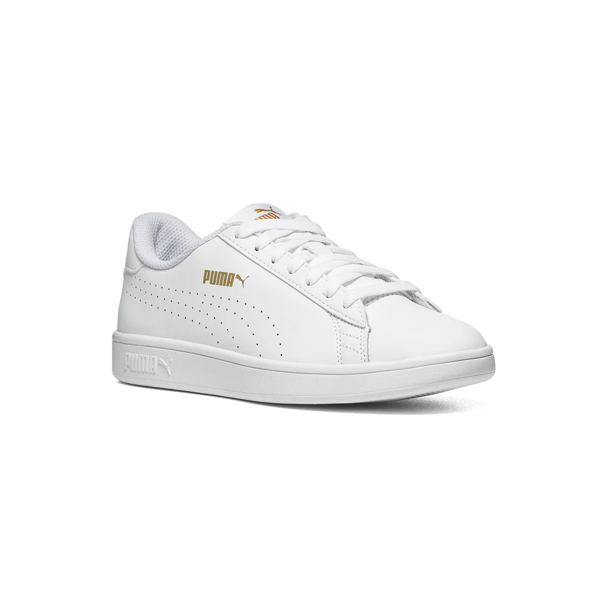 Sneakers bianche con dettagli traforati Puma Smash V2 L Perf - Image 2