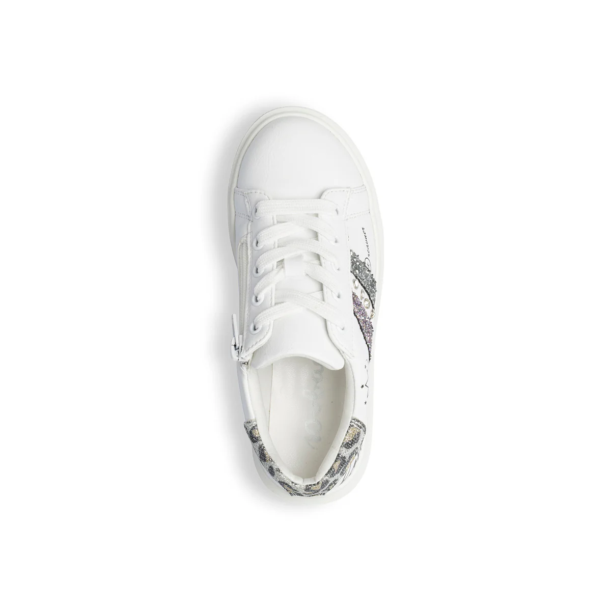 Sneakers bianche con dettaglio glitterato 10 Baci - Image 8