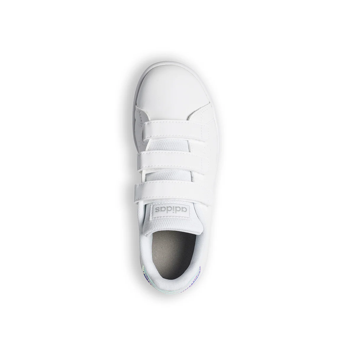 Sneakers bianche con dettaglio laminato sul tallone adidas Advantage C - Image 8