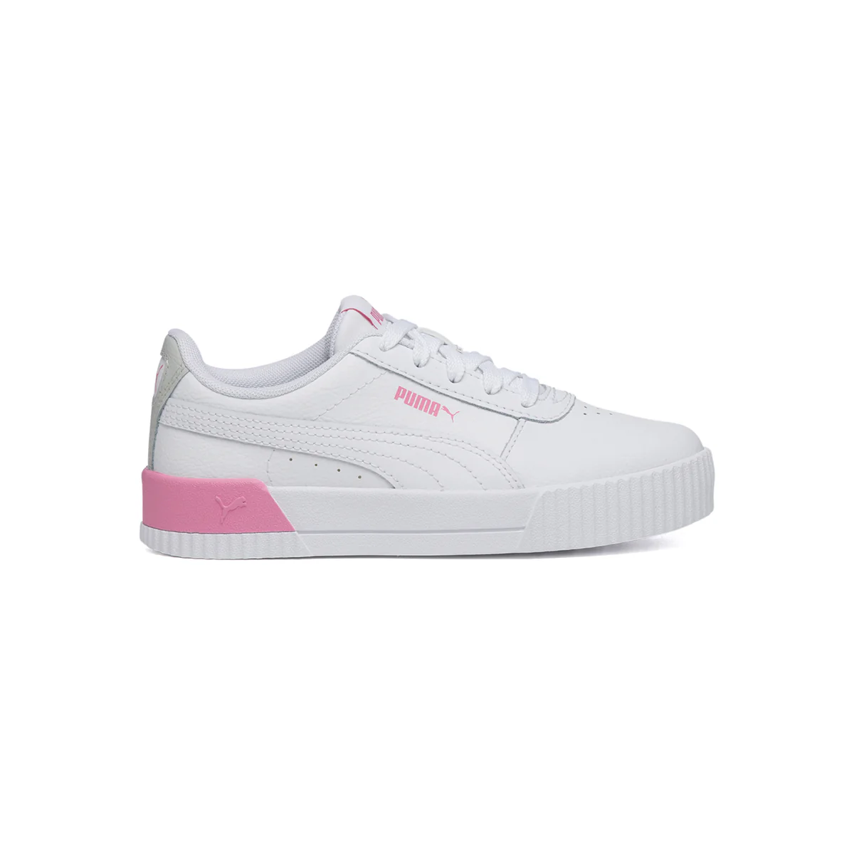Sneakers bianche con dettaglio rosa sul tallone Puma Carina L Ps