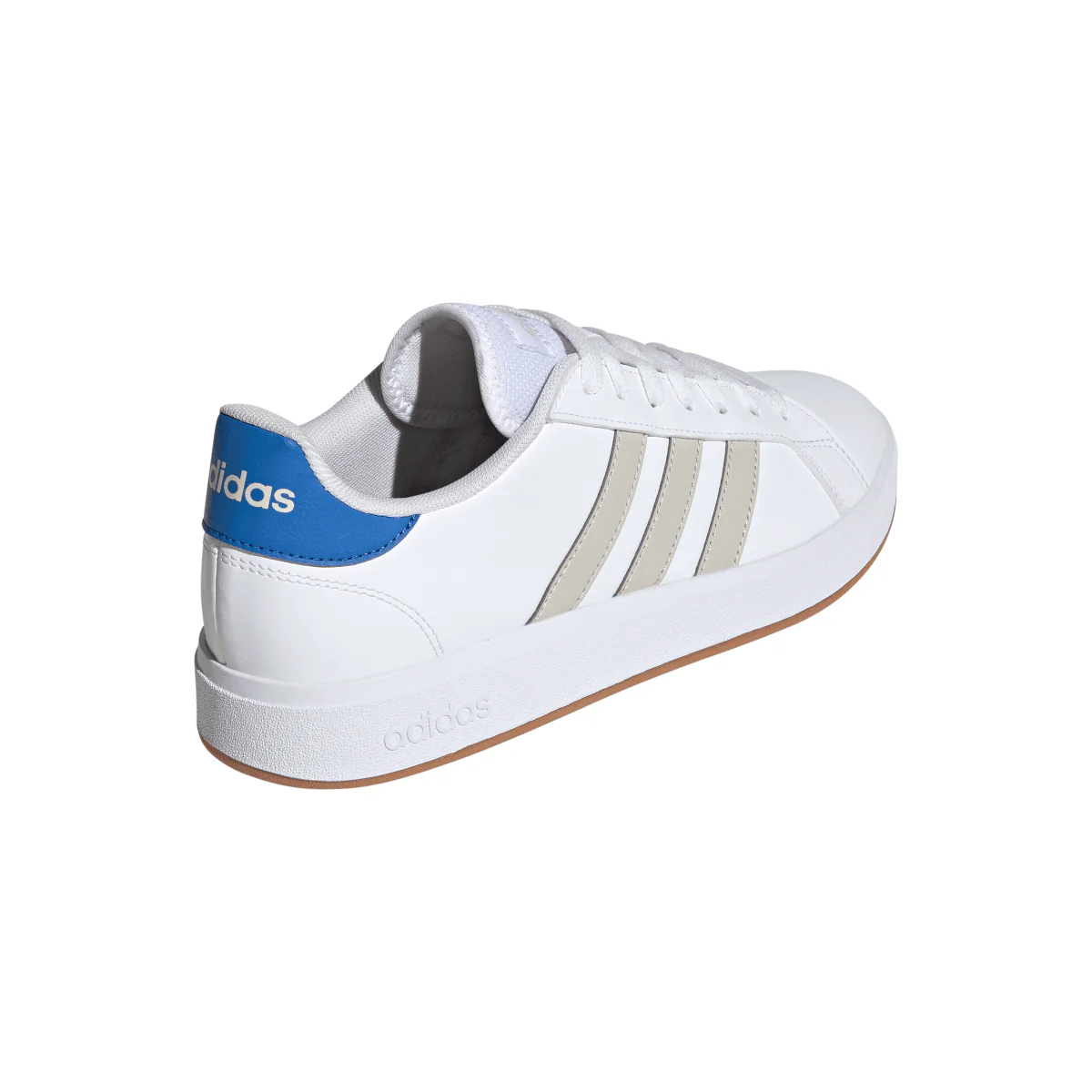 Sneakers bianche con dettaglo blu e beige da Uomo adidas Grand Court Base 2.0 - Image 7