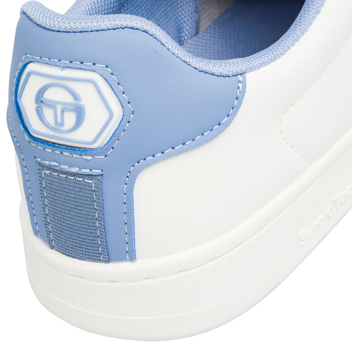 Sneakers bianche con dettgli azzurri da Donna Sergio Tacchini - Image 4