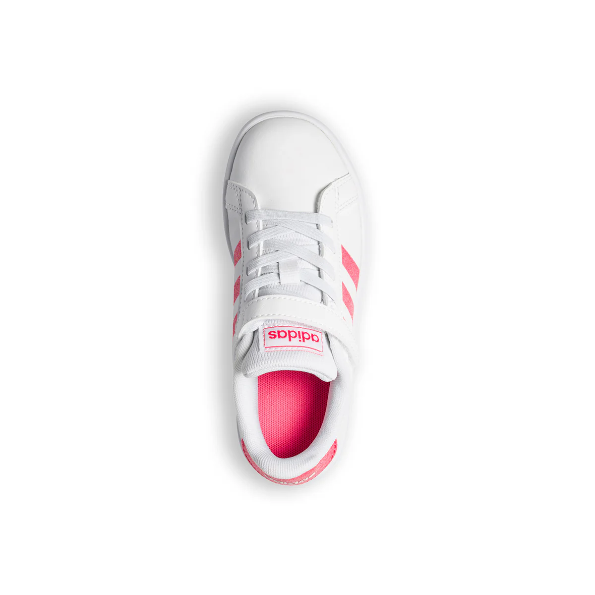 Sneakers bianche con lacci elastici adidas Grand Court C - Image 8