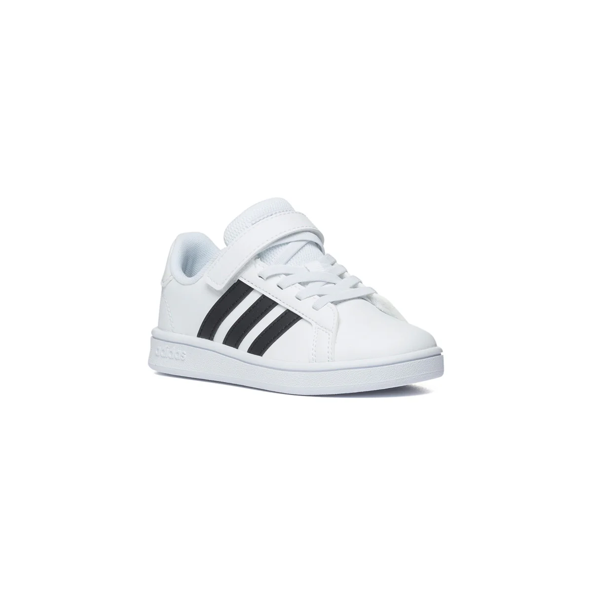 Sneakers bianche con lacci elastici adidas Grand Court C - Image 2