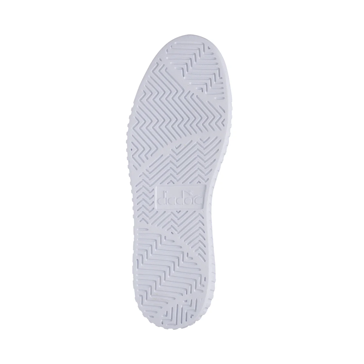 Sneakers bianche con logo argento effetto laminato Diadora Game Step Gs - Image 4
