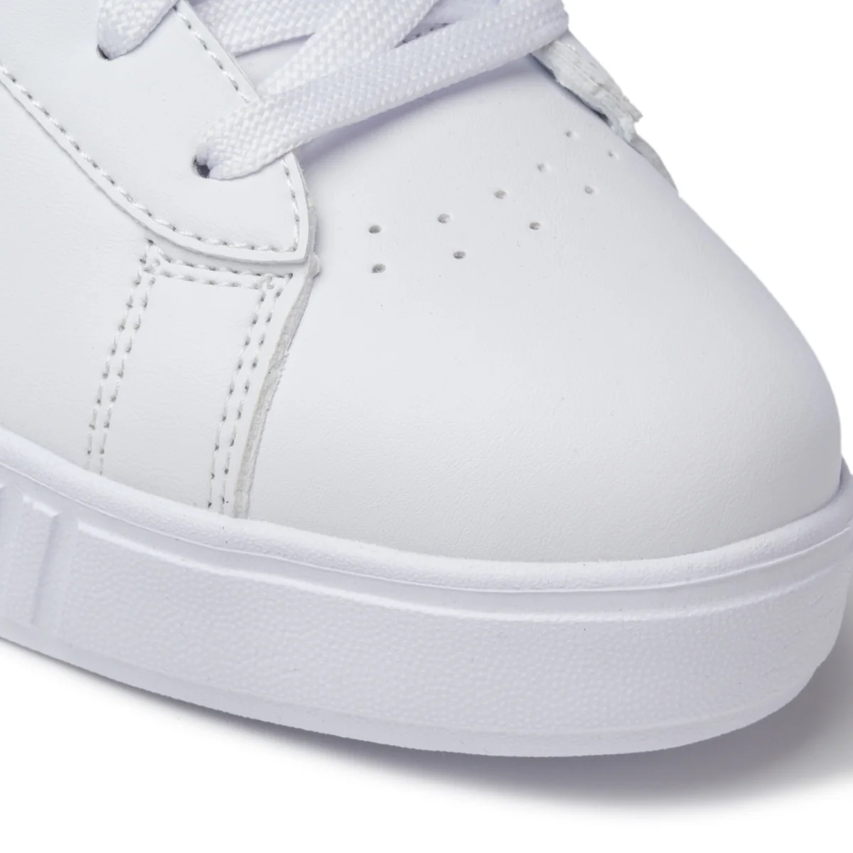 Sneakers bianche con logo argento effetto laminato Diadora Game Step Gs - Image 5