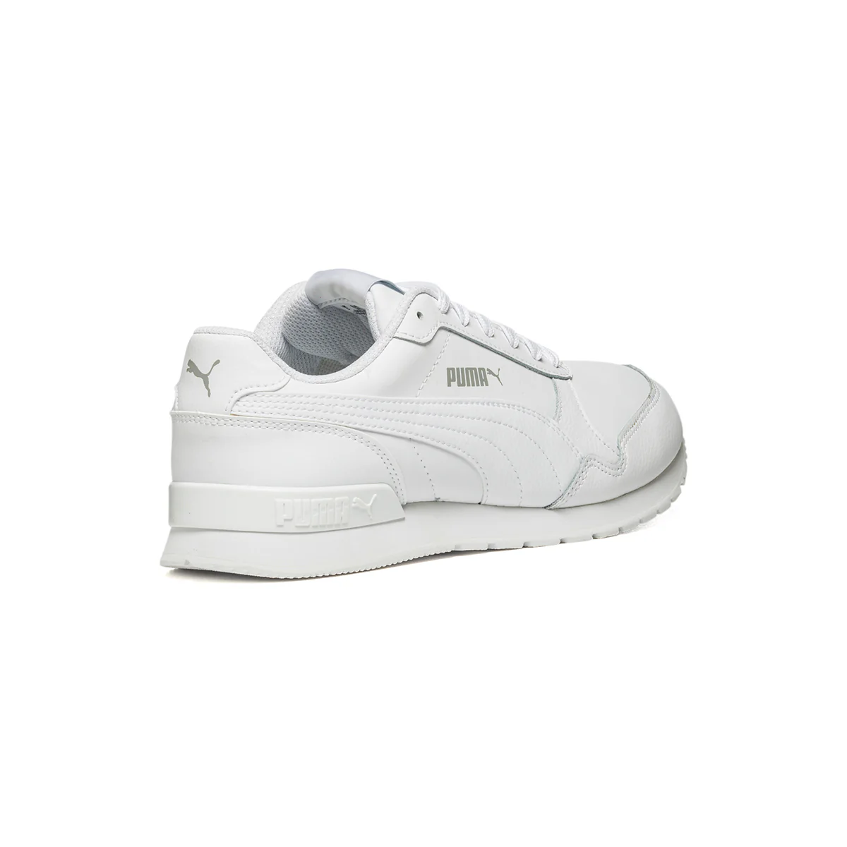 Sneakers bianche con logo argento Puma St Runner V2 L Jr - Image 3