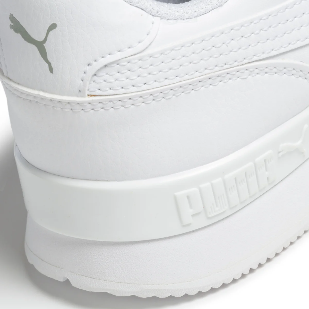 Sneakers bianche con logo argento Puma St Runner V2 L Jr - Image 7