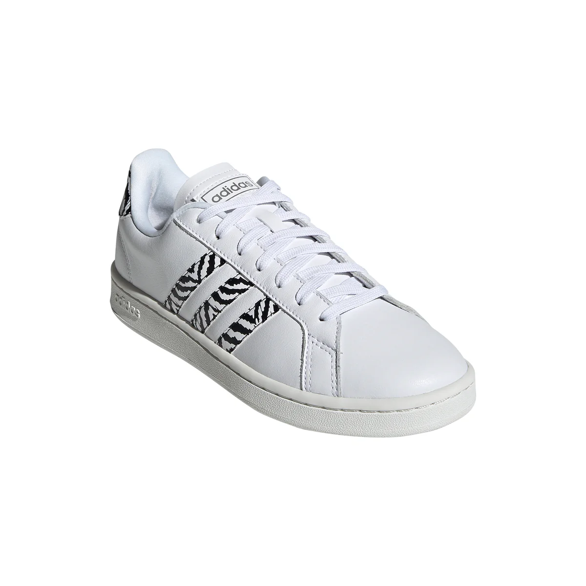 Sneakers bianche con dettagli animalier adidas Grand Court - Image 3
